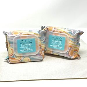 🌺 Pacifica Glowing Makeup Removing Wipes 2 Pack